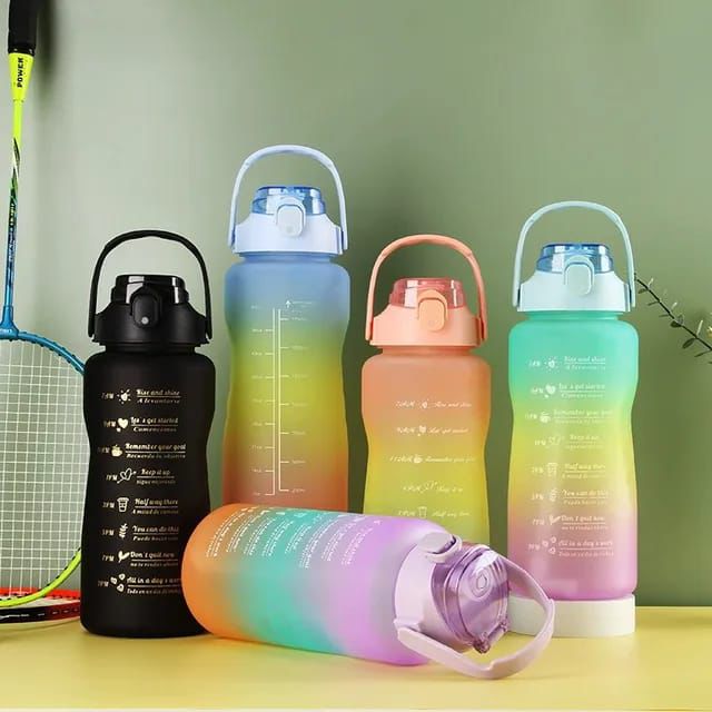 Motivational Water Bottle 3pc Set