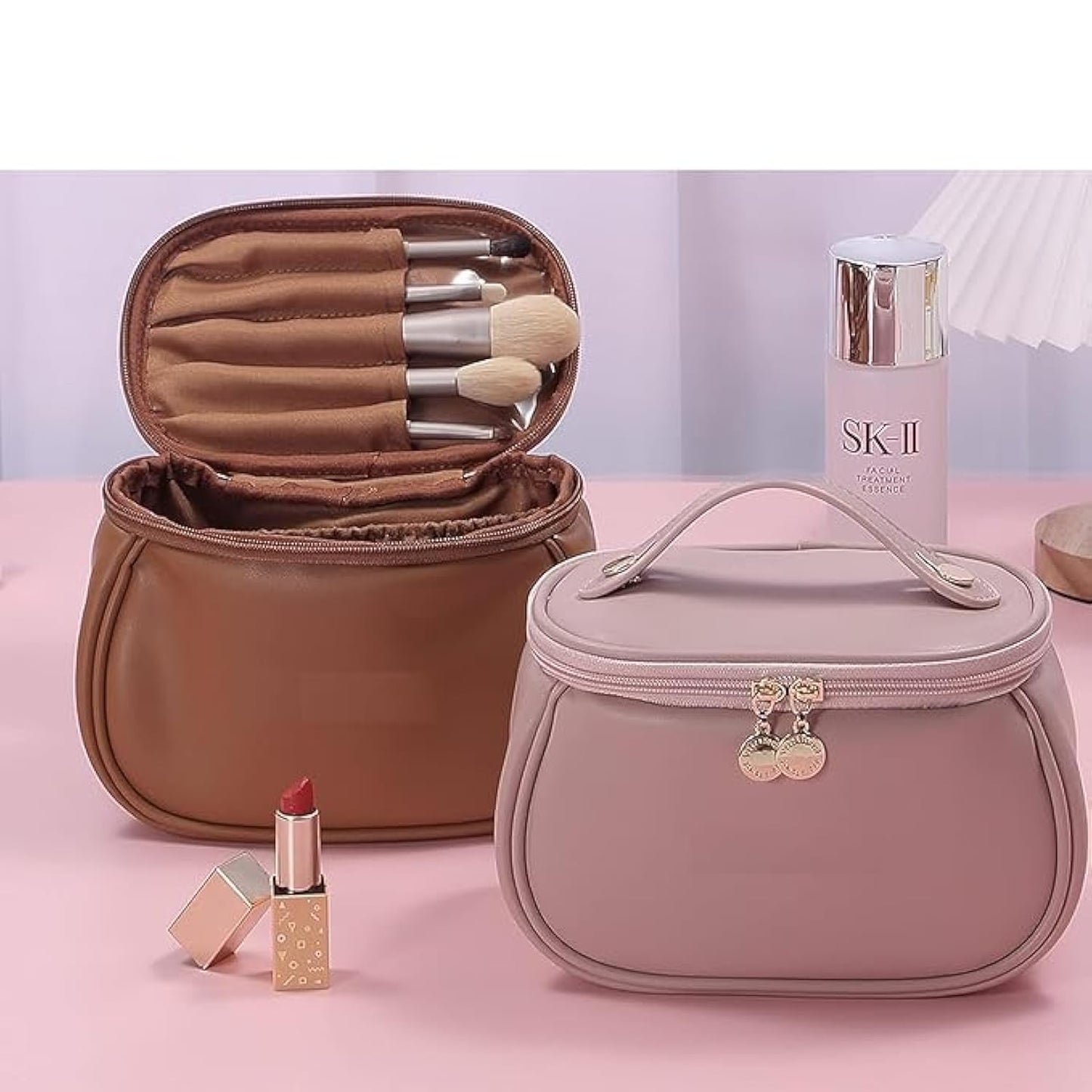 Leather Cosmetic Bag